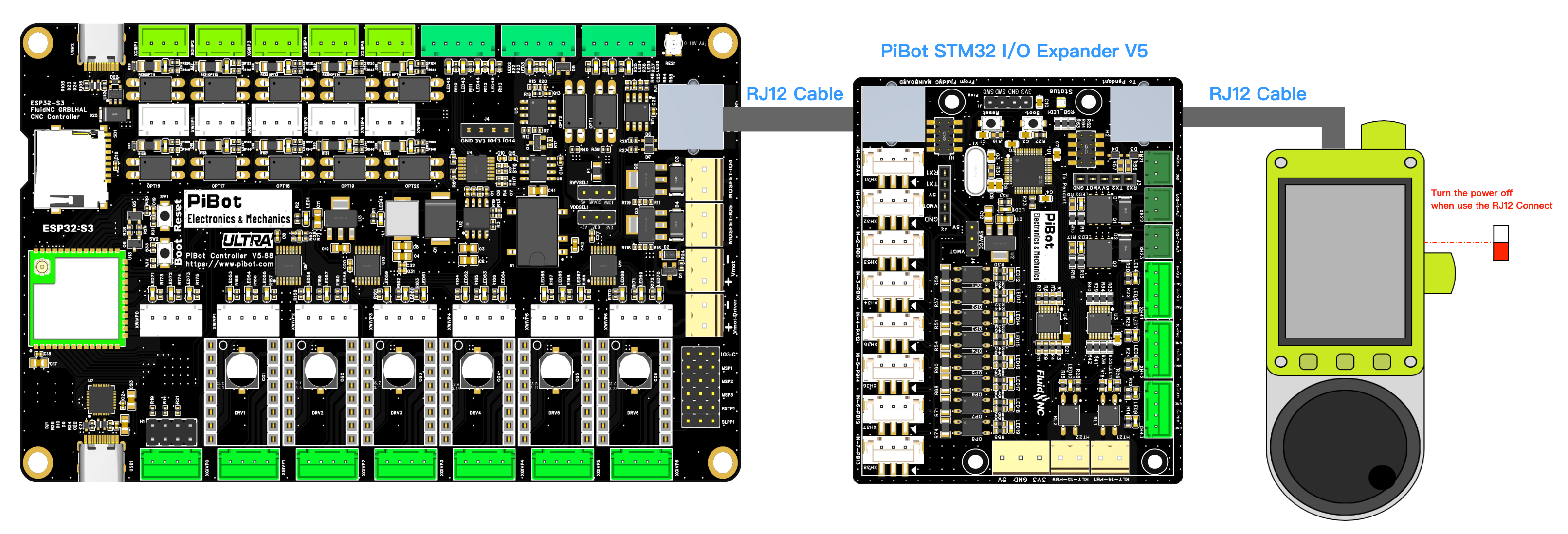 V5.88 Ultra connected through Expander V5 to Pendant V4.2
